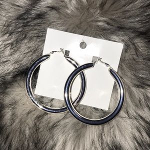 H&M large silver hoops. FREE WITH BUNDLE